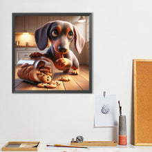 Load image into Gallery viewer, Dog That Spilled Cookies 40*40CM(Canvas) Full Round Drill Diamond Painting
