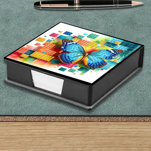 Cross Leather Diamond Art Note Box with 160 Sheets of Paper for Adults Beginners