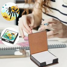 Load image into Gallery viewer, Cross Leather Diamond Art Note Box with 160 Sheets of Paper for Adults Beginners
