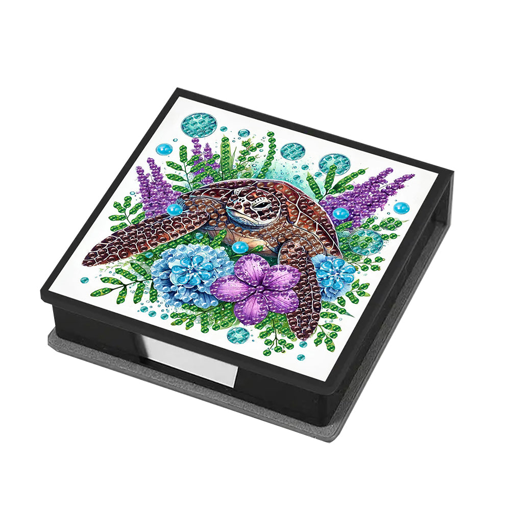Cross Leather Diamond Art Note Box with 160 Sheets of Paper for Adults Beginners