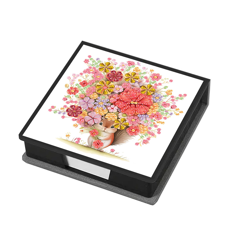 Cross Leather Diamond Art Note Box with 160 Sheets of Paper for Adults Beginners