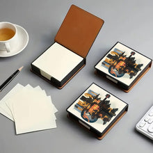 Load image into Gallery viewer, Cross Leather Diamond Art Note Box with 160 Sheets of Paper for Adults Beginners
