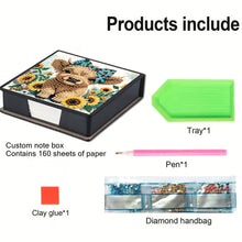Load image into Gallery viewer, Cross Leather Diamond Art Note Box with 160 Sheets of Paper for Adults Beginners
