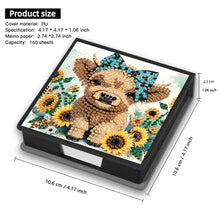 Load image into Gallery viewer, Cross Leather Diamond Art Note Box with 160 Sheets of Paper for Adults Beginners
