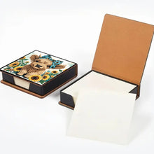 Load image into Gallery viewer, Cross Leather Diamond Art Note Box with 160 Sheets of Paper for Adults Beginners

