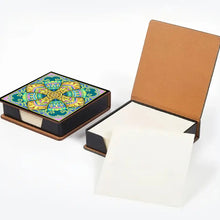 Load image into Gallery viewer, Cross Leather Diamond Art Note Box with 160 Sheets of Paper for Adults Beginners
