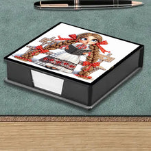 Load image into Gallery viewer, Cross Leather Diamond Art Note Box with 160 Sheets of Paper for Adults Beginners
