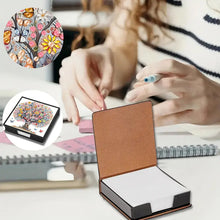Load image into Gallery viewer, Cross Leather Diamond Art Note Box with 160 Sheets of Paper for Adults Beginners
