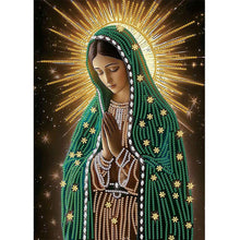 Load image into Gallery viewer, The Virgin Mary 30*40CM(Canvas) Partial Special Shaped Drill Diamond Painting
