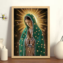 Load image into Gallery viewer, The Virgin Mary 30*40CM(Canvas) Partial Special Shaped Drill Diamond Painting
