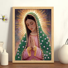 Load image into Gallery viewer, The Virgin Mary 30*40CM(Canvas) Partial Special Shaped Drill Diamond Painting

