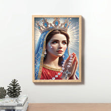 Load image into Gallery viewer, The Virgin Mary 30*40CM(Canvas) Partial Special Shaped Drill Diamond Painting
