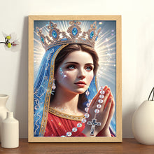 Load image into Gallery viewer, The Virgin Mary 30*40CM(Canvas) Partial Special Shaped Drill Diamond Painting
