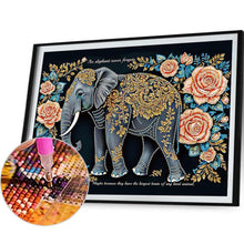 Load image into Gallery viewer, Elephant 30*40CM(Canvas) Partial Special Shaped Drill Diamond Painting
