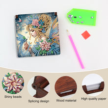 Load image into Gallery viewer, Animals Diamond Painting Notecard Box Gem Art Sticky Note Holder for Home Office
