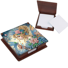 Load image into Gallery viewer, Animals Diamond Painting Notecard Box Gem Art Sticky Note Holder for Home Office
