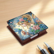 Load image into Gallery viewer, Animals Diamond Painting Notecard Box Gem Art Sticky Note Holder for Home Office

