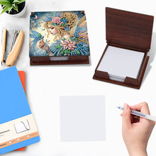 Load image into Gallery viewer, Animals Diamond Painting Notecard Box Gem Art Sticky Note Holder for Home Office
