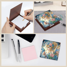 Load image into Gallery viewer, Animals Diamond Painting Notecard Box Gem Art Sticky Note Holder for Home Office
