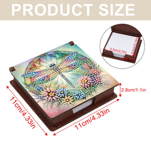 Animals Diamond Painting Notecard Box Gem Art Sticky Note Holder for Home Office