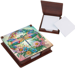 Animals Diamond Painting Notecard Box Gem Art Sticky Note Holder for Home Office