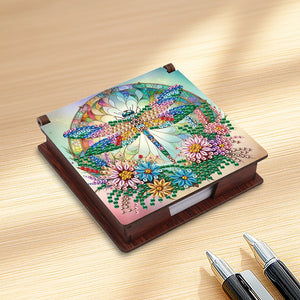 Animals Diamond Painting Notecard Box Gem Art Sticky Note Holder for Home Office
