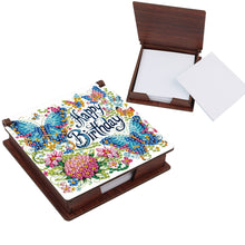 Load image into Gallery viewer, Animals Diamond Painting Notecard Box Gem Art Sticky Note Holder for Home Office
