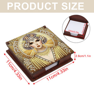 Animals Diamond Painting Notecard Box Gem Art Sticky Note Holder for Home Office