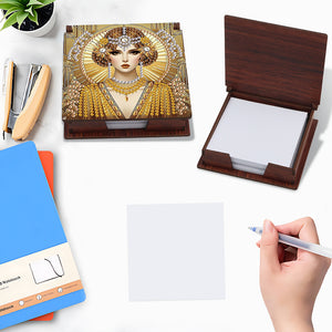 Animals Diamond Painting Notecard Box Gem Art Sticky Note Holder for Home Office