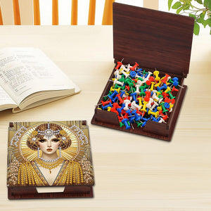 Animals Diamond Painting Notecard Box Gem Art Sticky Note Holder for Home Office