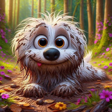 Load image into Gallery viewer, Dog In Muddy Ground 40*40CM(Canvas) Full Round Drill Diamond Painting
