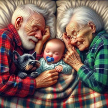Load image into Gallery viewer, Grandpa And Grandma 40*40CM(Canvas) Full Round Drill Diamond Painting
