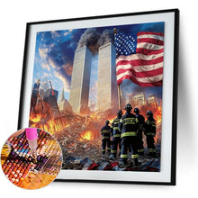 Load image into Gallery viewer, Firefighters In An American Fire 40*40CM(Picture) Full Square Drill Diamond Painting
