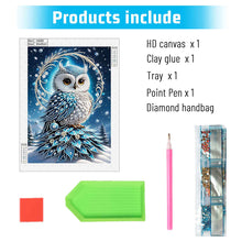 Load image into Gallery viewer, Owl 30*40CM(Canvas) Partial Special Shaped Drill Diamond Painting
