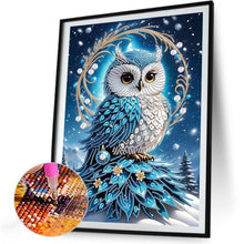 Load image into Gallery viewer, Owl 30*40CM(Canvas) Partial Special Shaped Drill Diamond Painting
