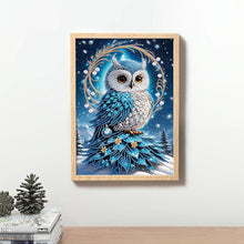 Load image into Gallery viewer, Owl 30*40CM(Canvas) Partial Special Shaped Drill Diamond Painting
