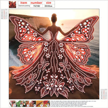 Load image into Gallery viewer, Angel Wings Girl 30*30CM(Canvas) Partial Special Shaped Drill Diamond Painting
