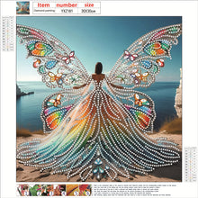 Load image into Gallery viewer, Angel Wings Girl 30*30CM(Canvas) Partial Special Shaped Drill Diamond Painting
