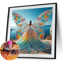 Load image into Gallery viewer, Angel Wings Girl 30*30CM(Canvas) Partial Special Shaped Drill Diamond Painting
