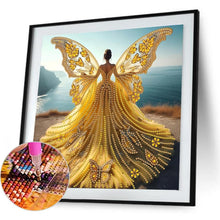 Load image into Gallery viewer, Angel Wings Girl 30*30CM(Canvas) Partial Special Shaped Drill Diamond Painting
