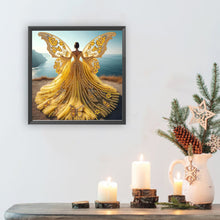 Load image into Gallery viewer, Angel Wings Girl 30*30CM(Canvas) Partial Special Shaped Drill Diamond Painting
