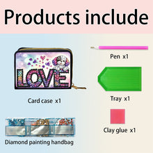 Load image into Gallery viewer, Diamond Painting Card Holder Coin Purse Diamond Art Wallet Pouch Gifts for Women
