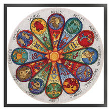 Load image into Gallery viewer, Magazine-circular 12 constellations-35*35CM  14CT Stamped Cross Stitch (Xiaobai Brand)
