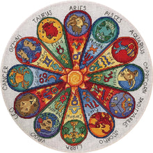 Load image into Gallery viewer, Magazine-circular 12 constellations-35*35CM  14CT Stamped Cross Stitch (Xiaobai Brand)
