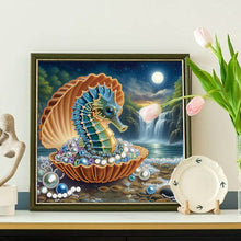 Load image into Gallery viewer, Jewel Seahorse 30*30CM(Canvas) Partial Special Shaped Drill Diamond Painting
