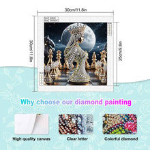 Load image into Gallery viewer, Abstract Chess Goddess 30*30CM(Canvas) Partial Special Shaped Drill Diamond Painting
