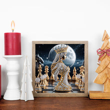 Load image into Gallery viewer, Abstract Chess Goddess 30*30CM(Canvas) Partial Special Shaped Drill Diamond Painting
