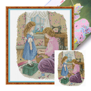 Maternal love-31*36CM  14CT Stamped Cross Stitch (Xiaobai Brand)