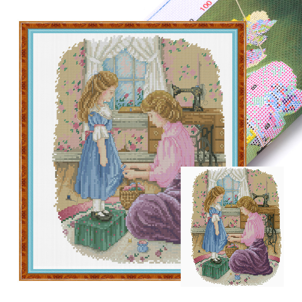 Maternal love-31*36CM  14CT Stamped Cross Stitch (Xiaobai Brand)