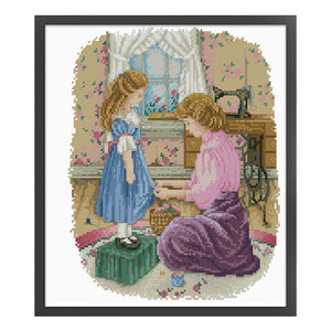 Maternal love-31*36CM  14CT Stamped Cross Stitch (Xiaobai Brand)